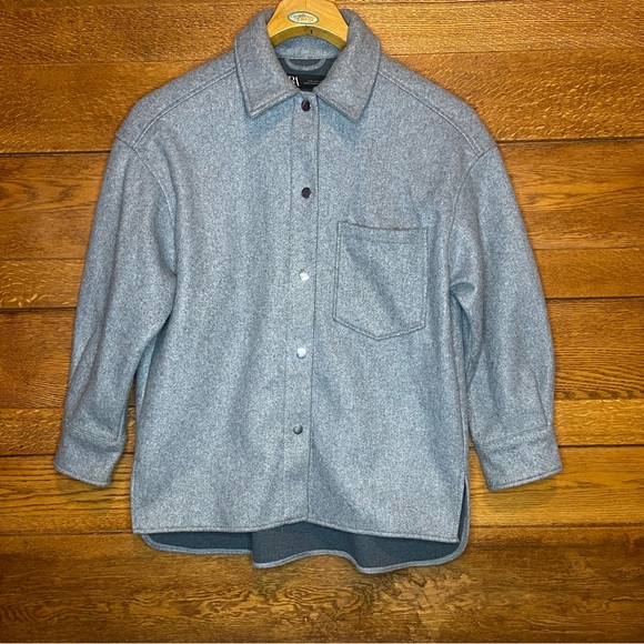 Zara Buttoned Up Soft Overshirt - Picture 6 of 6